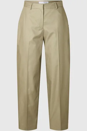 SELECTED Mid Waist Barrel Fit Hosen
