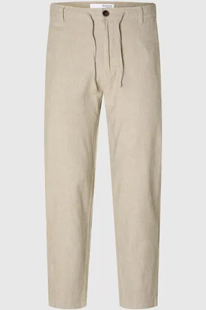 SELECTED Slim Tapered Leinenmix Hose