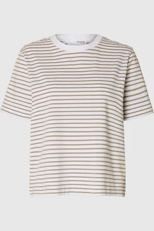 SELECTED Gestreiftes Boxy Fit T-shirt