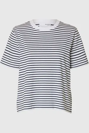 SELECTED Gestreiftes Boxy Fit T-shirt