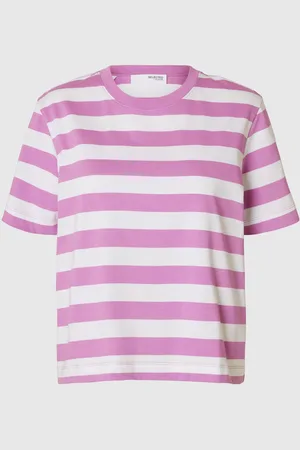 SELECTED Gestreiftes Boxy Fit T-shirt