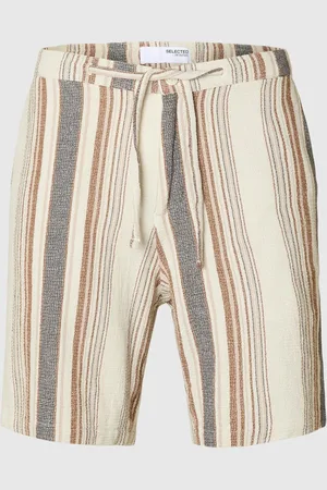 SELECTED Gestreiftes Baumwoll Shorts
