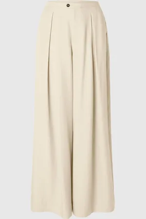 SELECTED Mid Waist Hose Mit Weitem Bein