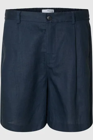 SELECTED 100% Leinen Bermudashorts
