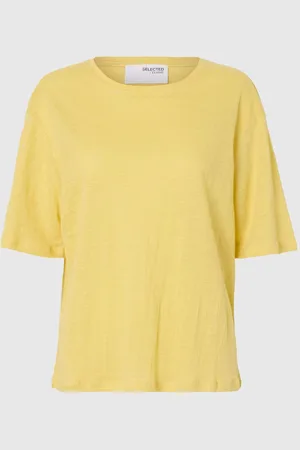SELECTED Leinen T-shirt