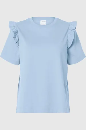 SELECTED Gerüschtes T-shirt