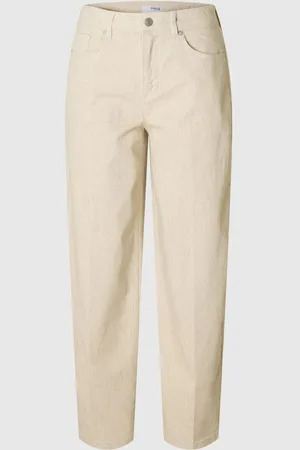 SELECTED Mid Waist Barrel Fit Jeans