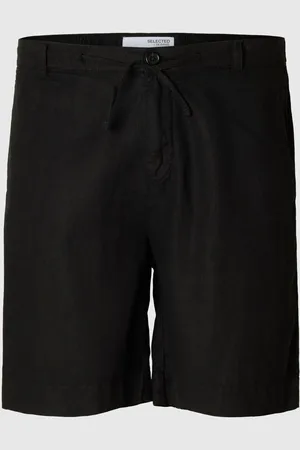 SELECTED Loose Fit Shorts Aus Leinengemisch