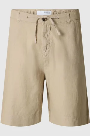 SELECTED Loose Fit Shorts Aus Leinengemisch
