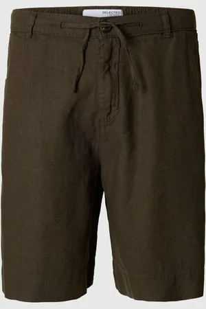 SELECTED Loose Fit Shorts Aus Leinengemisch