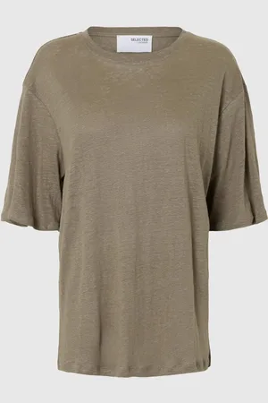 SELECTED Leinen T-shirt