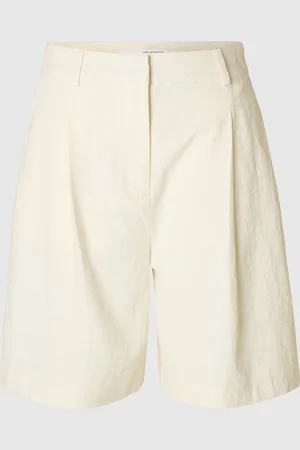 SELECTED Baumwollmix Højtaljede Shorts