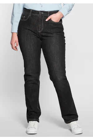 Sheego Gerade Jeans mit Shaping-Einsatz, , Gr.40