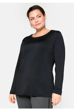 Sheego Langes Funktionsshirt mit Rundhalsausschnitt, , Gr.40/42