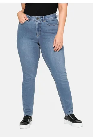 Sheego Skinny Power-Stretch-Jeans in 5-Pocket-Form, , Gr.40