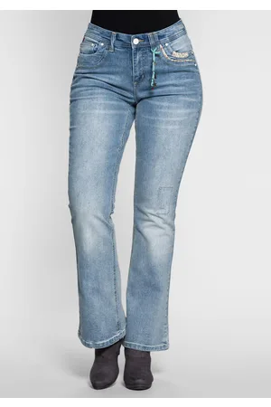 Joe Browns Bootcut Stretch-Jeans im Used-Look, , Gr.40