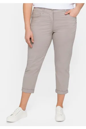 Sheego Schmale Stretch-Hose in 7/8-Länge, , Gr.40