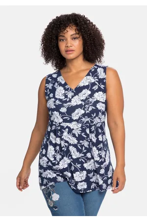 Joe Browns Longtop mit Blumendruck und Spitze im Rücken, , Gr.40