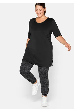 Sheego Funktionsshirt in Longform, mit Cut-out im Rücken, , Gr.40/42