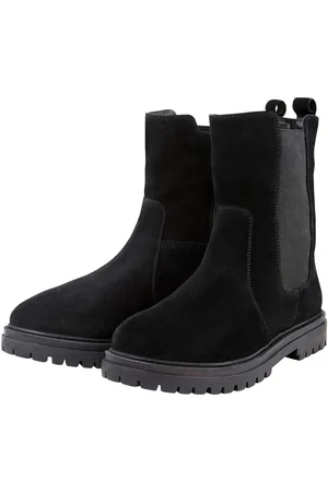 Sheego Leder-Schlupfboots mit breitem Stretcheinsatz, , Gr.41