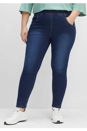 Sheego Jeggings mit breitem Gummibund, , Gr.40
