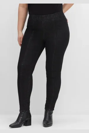 Sheego Jeggings mit Teilungsnähten, , Gr.44