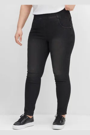 Sheego Jeggings mit breitem Gummibund, , Gr.40