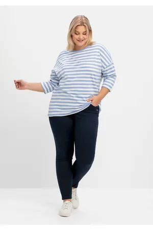 Sheego Extraschmale Twillhose in Curvy-Schnitt SUSANNE, , Gr.44