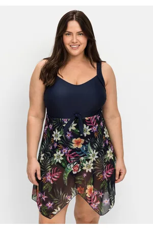 Joe Browns Badekleid mit zipfeligem Mesh-Rock, , Gr.40C
