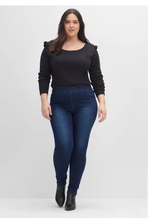 Sheego Jeggings in individueller Waschung, , Gr.40