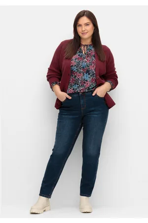 Sheego Schmale Jeans in Curvy-Schnitt PIA, in 5-Pocket-Form, , Gr.40
