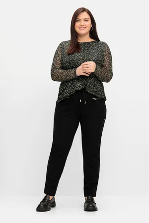 Sheego Schmale Joggpants im Cargostil, mit Komfortbund, , Gr.40