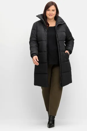 Sheego Steppmantel mit hohem Kragen, warm wattiert, , Gr.40