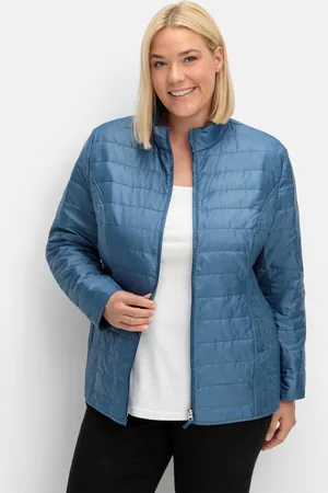 Sheego Leicht wattierte Steppjacke mit Stehkragen, , Gr.40