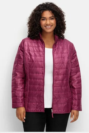 Sheego Leicht wattierte Steppjacke mit Stehkragen, , Gr.40