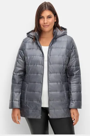 Sheego Leicht wattierte Steppjacke mit Kapuze, , Gr.40