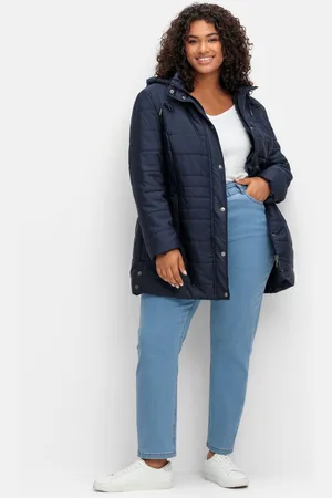 Sheego Gerade Jeans im extrahohen Paperbag-Schnitt, , Gr.40