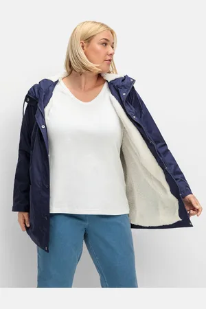 Sheego Windjacke mit Futter aus Teddyfleece, , Gr.50