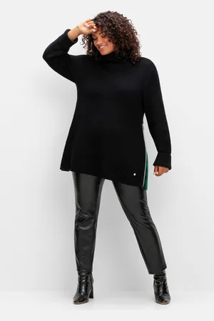 Sheego Leggings mit glänzender Beschichtung, , Gr.40