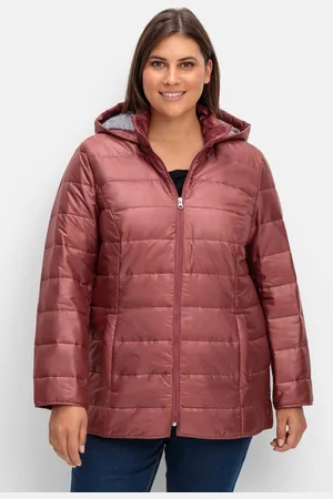 Sheego Leicht wattierte Steppjacke mit Kapuze, , Gr.46