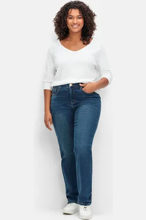 Sheego Gerade Stretch-Jeans mit Bodyforming-Effekt, , Gr.40