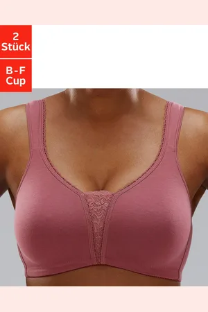 Petite Fleur Doppelpack BHs ohne Bügel, , Gr.80C