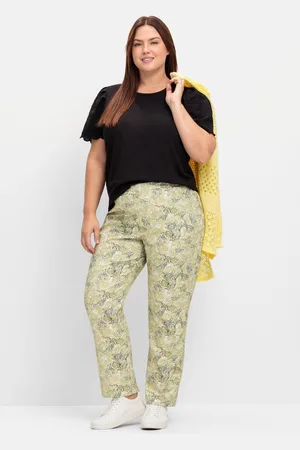Sheego Gerade Schlupfhose mit Paisleymuster, , Gr.40