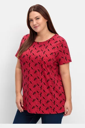 Sheego Shirt aus Jersey, mit Alloverdruck, , Gr.40