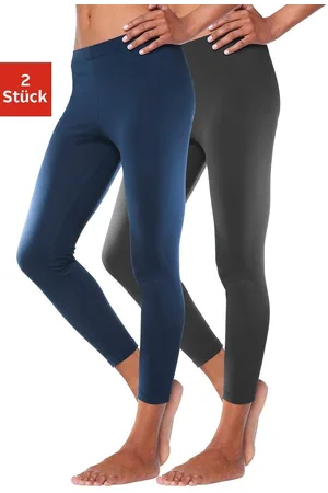 Vivance Doppelpack Leggings mit Gummibund, , Gr.40/42