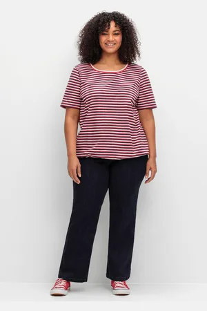 Sheego Weite Jeans mit Schlupfbund im Curvy-Schnitt ELLA, , Gr.40
