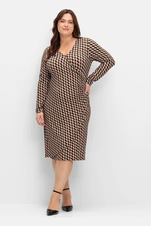 Joe Browns Jerseykleid in Wickeloptik, mit Grafikprint, , Gr.40