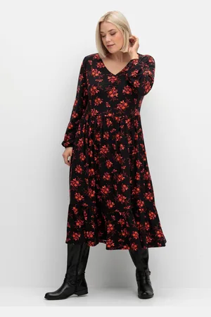 Joe Browns Jerseykleid mit floralem Alloverdruck, , Gr.48