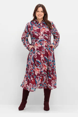 Joe Browns Hemdblusenkleid aus Chiffon, mit Blumendruck, , Gr.40