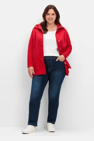Sheego Gerade Jeans mit Rundum-Dehnbund, , Gr.40